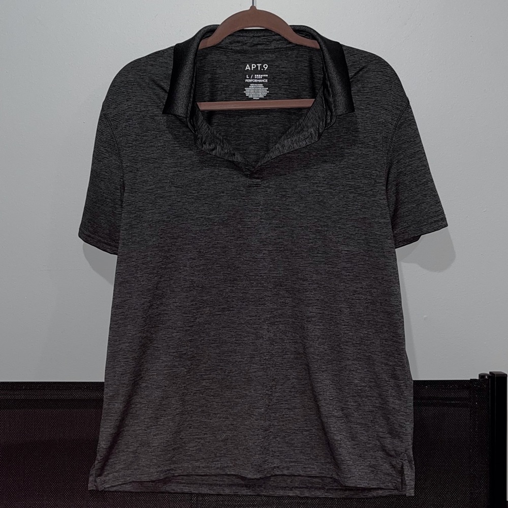 NEW APT.9 Mens Performance Polo Top, Size Large(L)